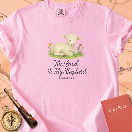 The Lord Is My Shepherd — Lamb Premium T-shirt — Blossom Comfort Colors