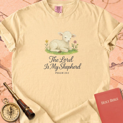 The Lord Is My Shepherd — Lamb Premium T-shirt — Butter Comfort Colors
