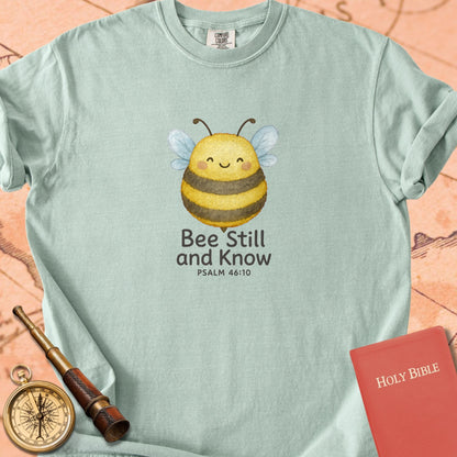 Bee Still and Know — Cute Bumblebee Premium T-shirt — Bay Comfort Colors