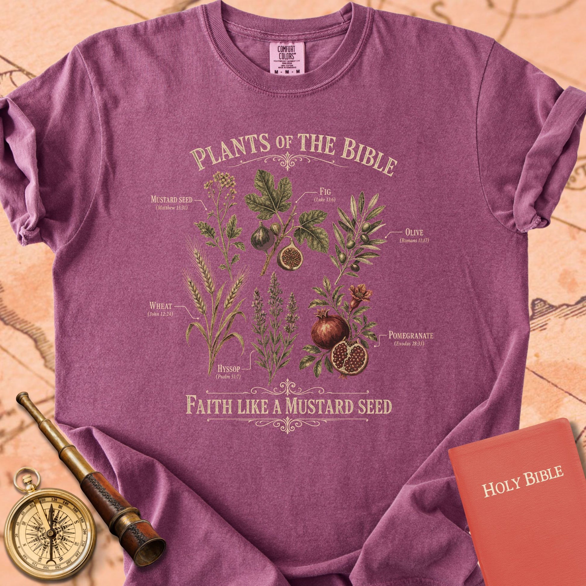 Plants of the Bible Premium T-shirt — Berry