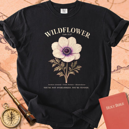 Wildflower "You're Not Overlooked" | Luke 12:27 Botanical Christian Tee