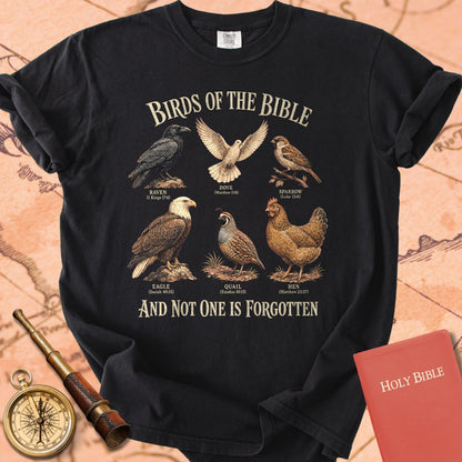 Birds of the Bible "And Not One Is Forgotten" | Luke 12:6 Christian Tee
