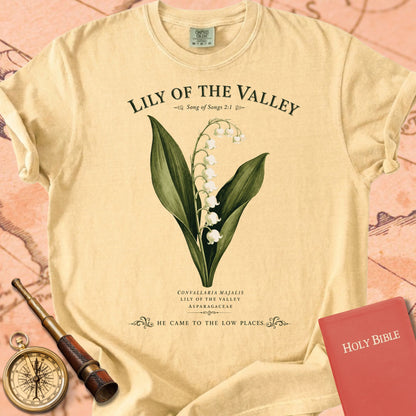 Lily of the Valley — "He Came to the Low Places" Premium T-shirt