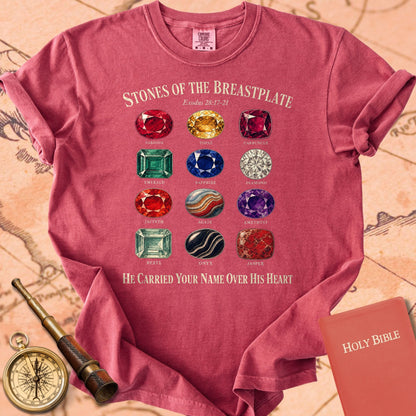Stones of the Breastplate "He Carried Your Name Over His Heart" | Exodus 28 Tee