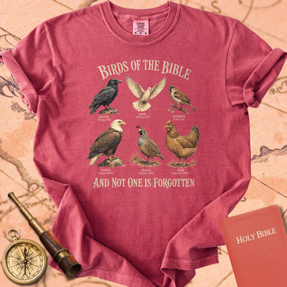 Birds of the Bible "And Not One Is Forgotten" | Luke 12:6 Christian Tee