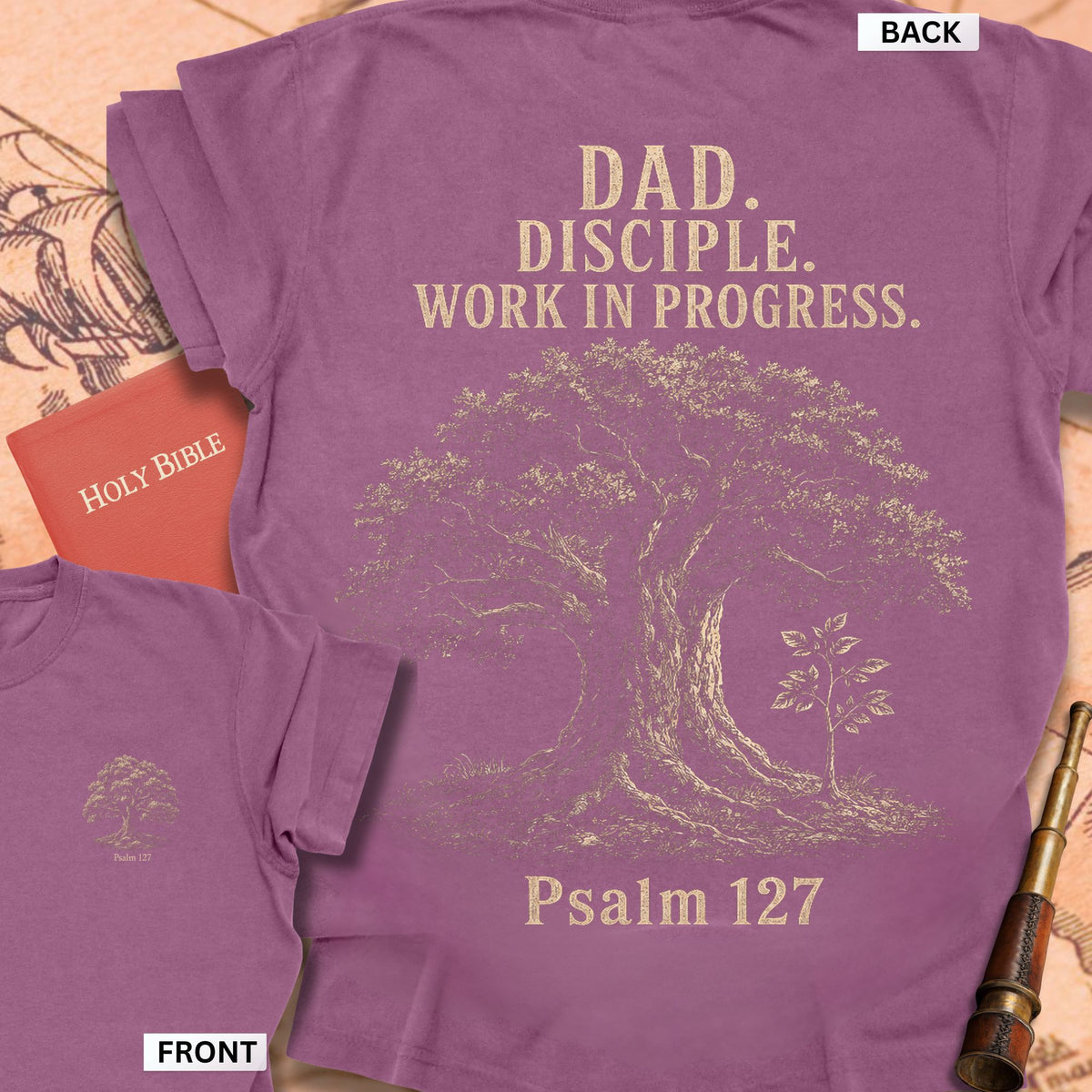 Dad Disciple Work in Progress Premium T-shirt