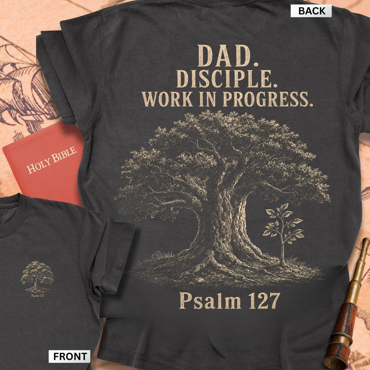 Dad Disciple Work in Progress Premium T-shirt