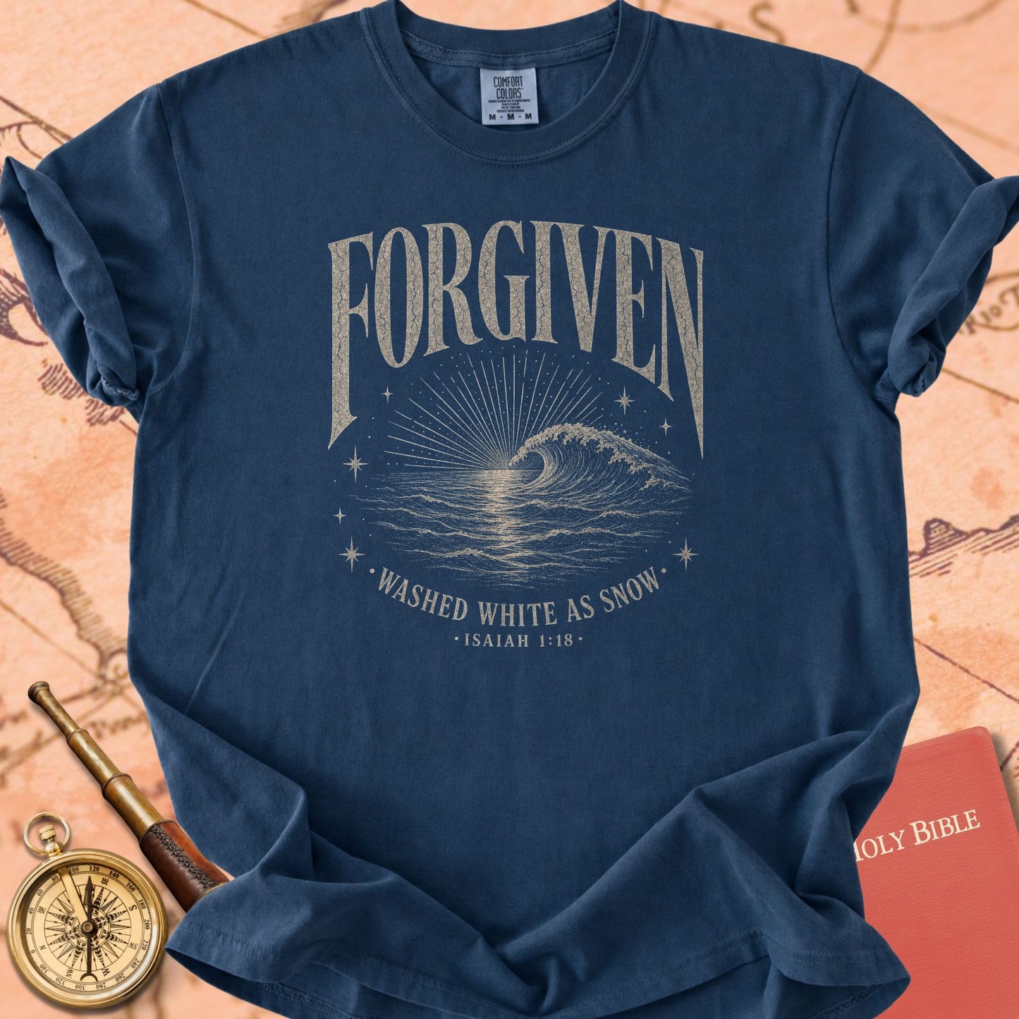 Forgiven — Washed White as Snow Premium T-shirt