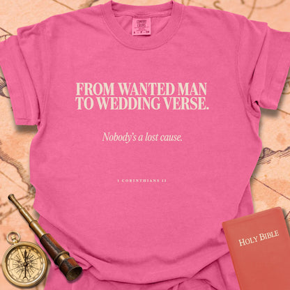 From Wanted Man to Wedding Verse Premium T-shirt