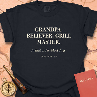 Grandpa. Believer. Grill Master Premium T-shirt
