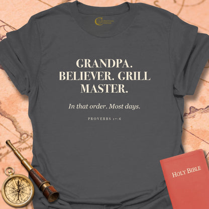 Grandpa. Believer. Grill Master T-Shirt