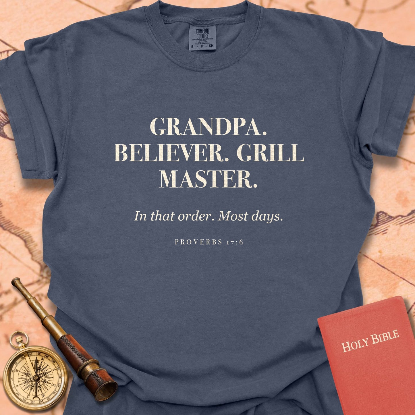 Grandpa. Believer. Grill Master Premium T-shirt