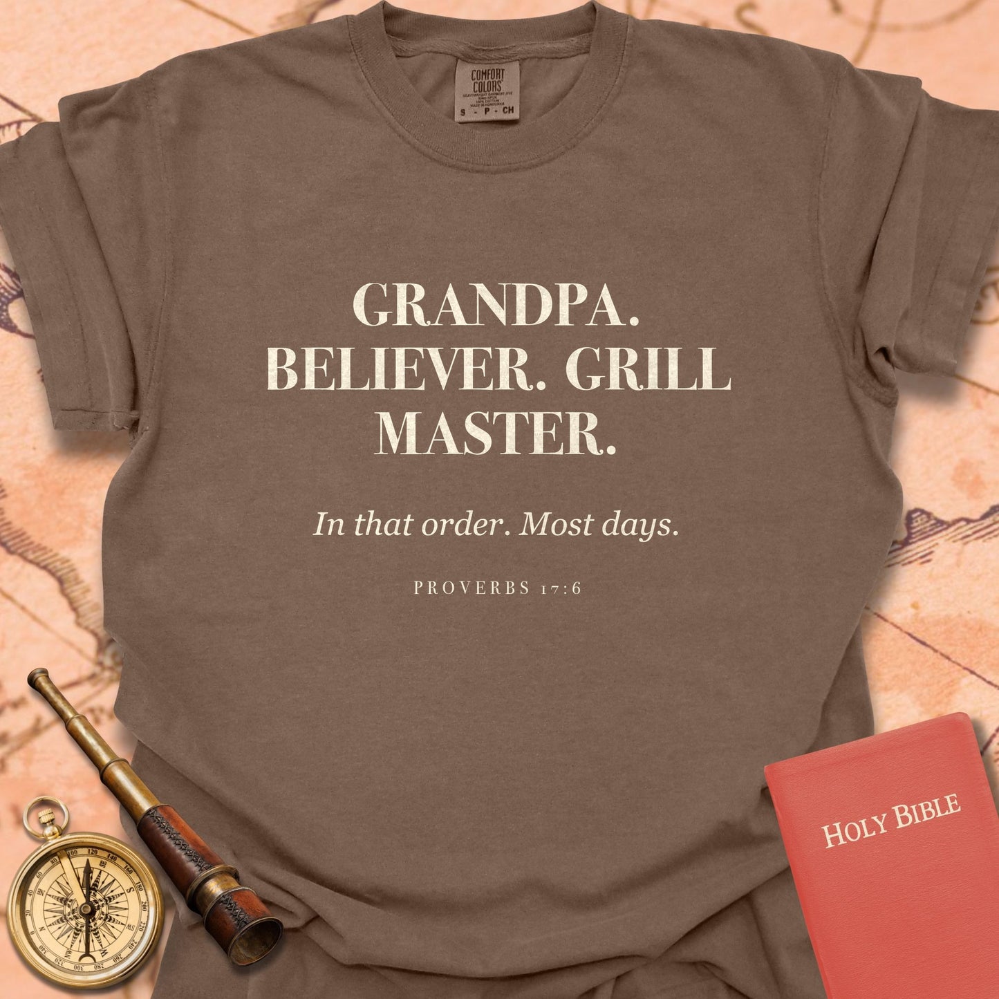 Grandpa. Believer. Grill Master Premium T-shirt