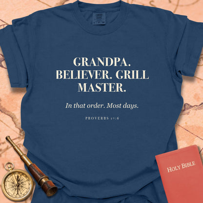 Grandpa. Believer. Grill Master Premium T-shirt