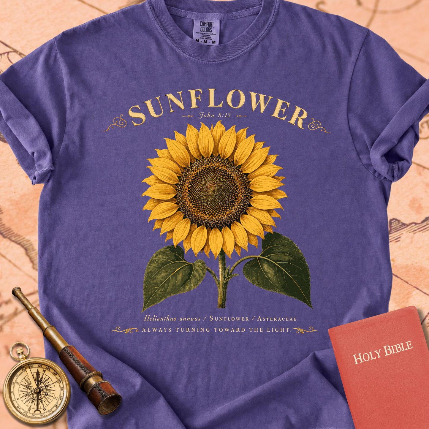 Sunflower — "Always Turning Toward the Light" Premium T-shirt