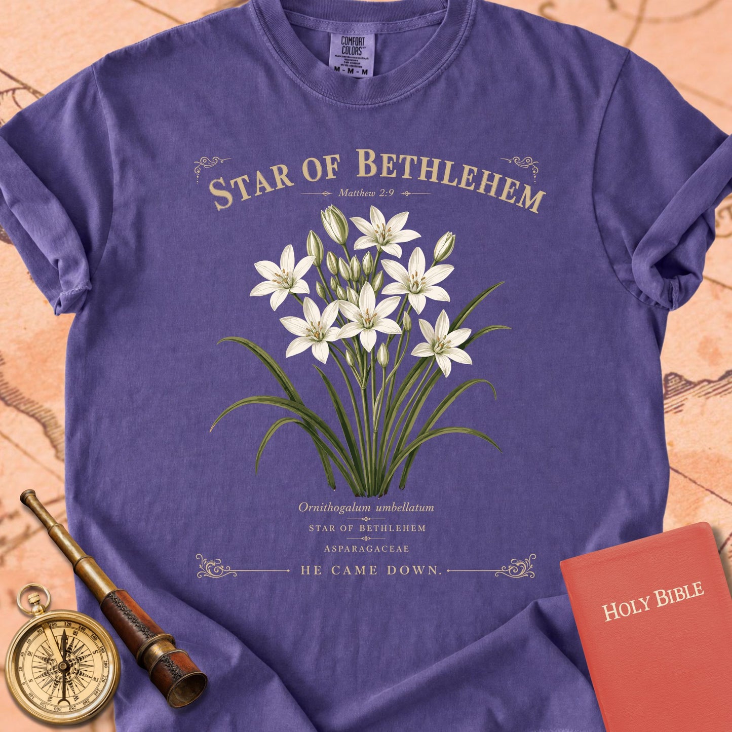 Star of Bethlehem — "He Came Down" Premium T-shirt