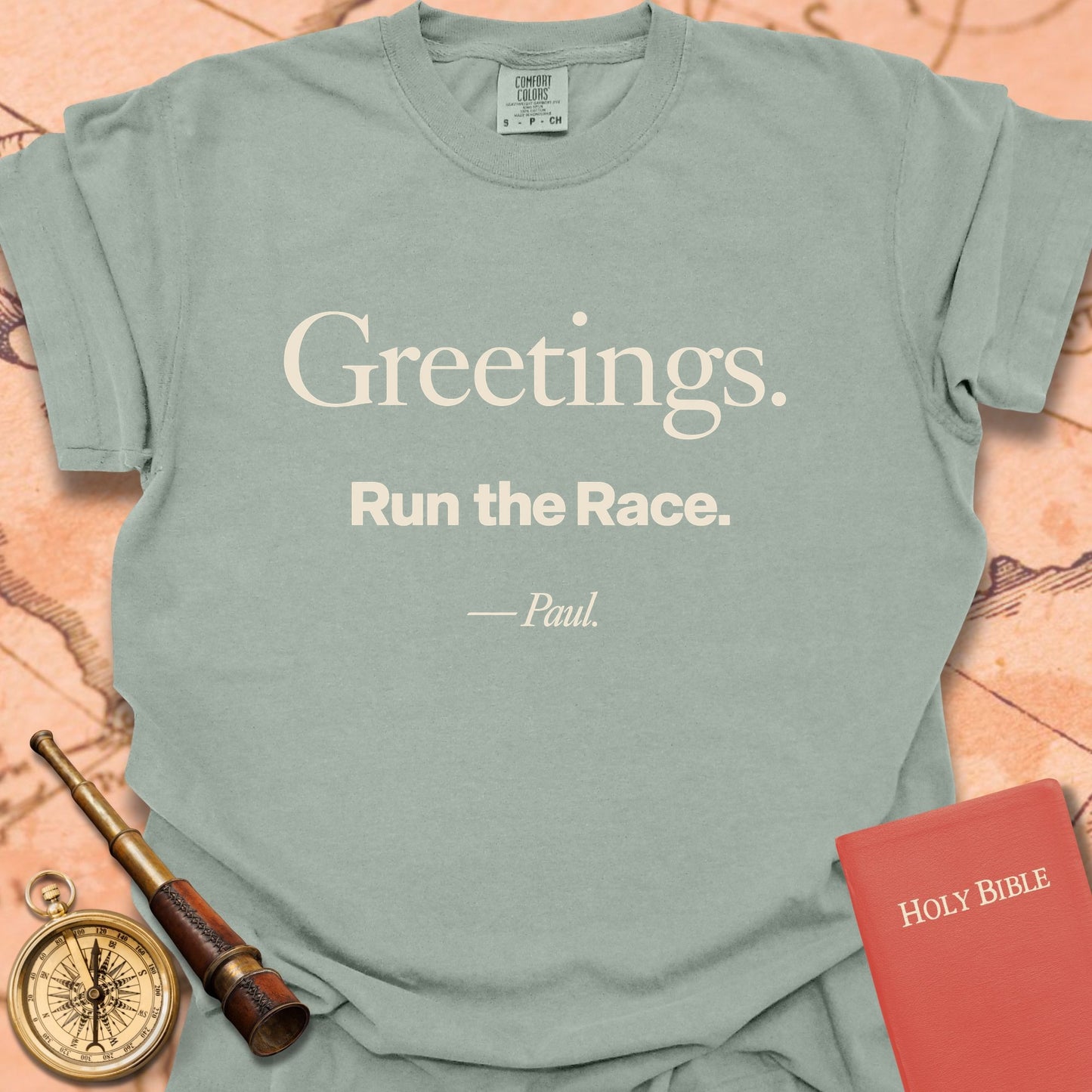 Greetings. Run the Race. -Paul Premium T-shirt