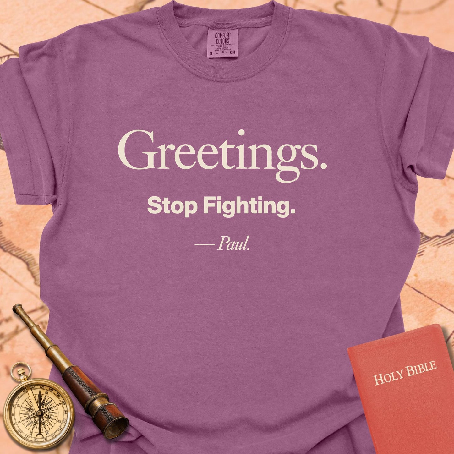 Greetings. Stop Fighting. -Paul Premium T-shirt