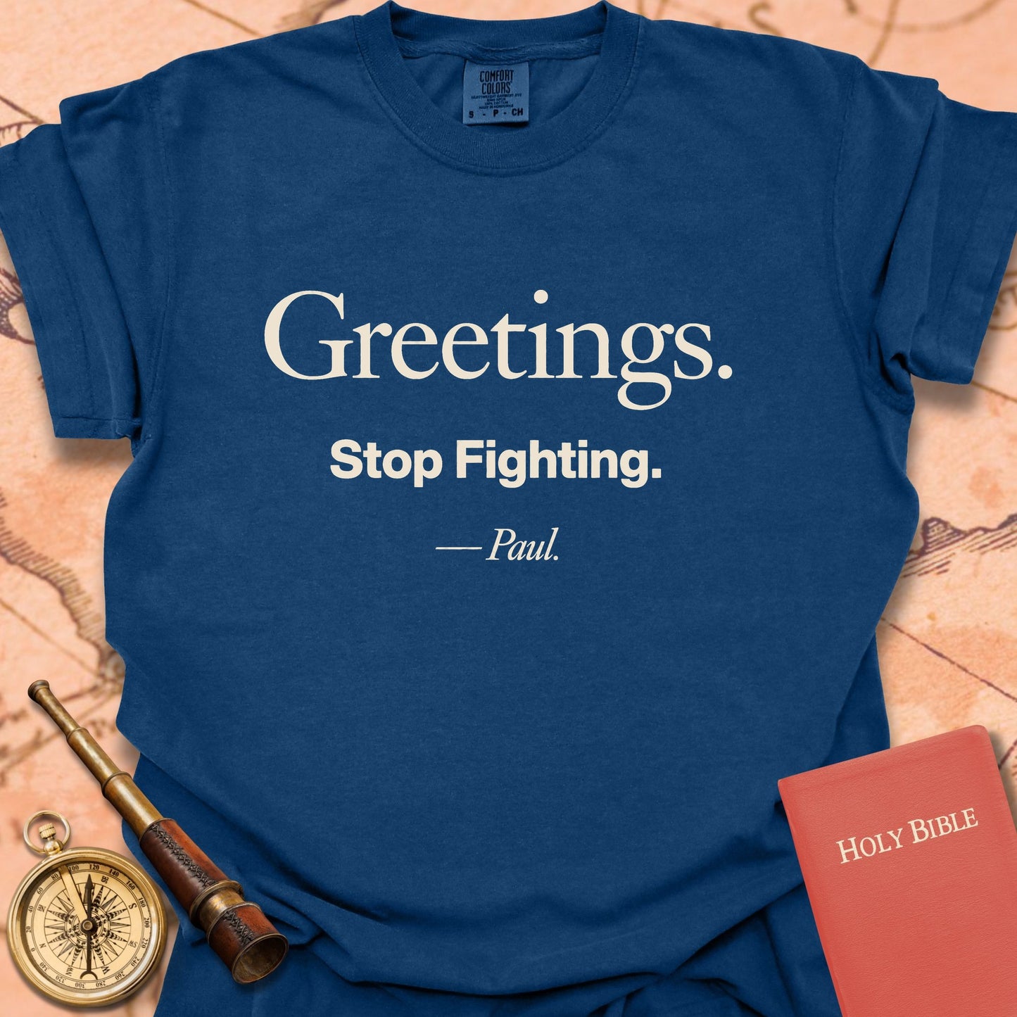 Greetings. Stop Fighting. -Paul Premium T-shirt