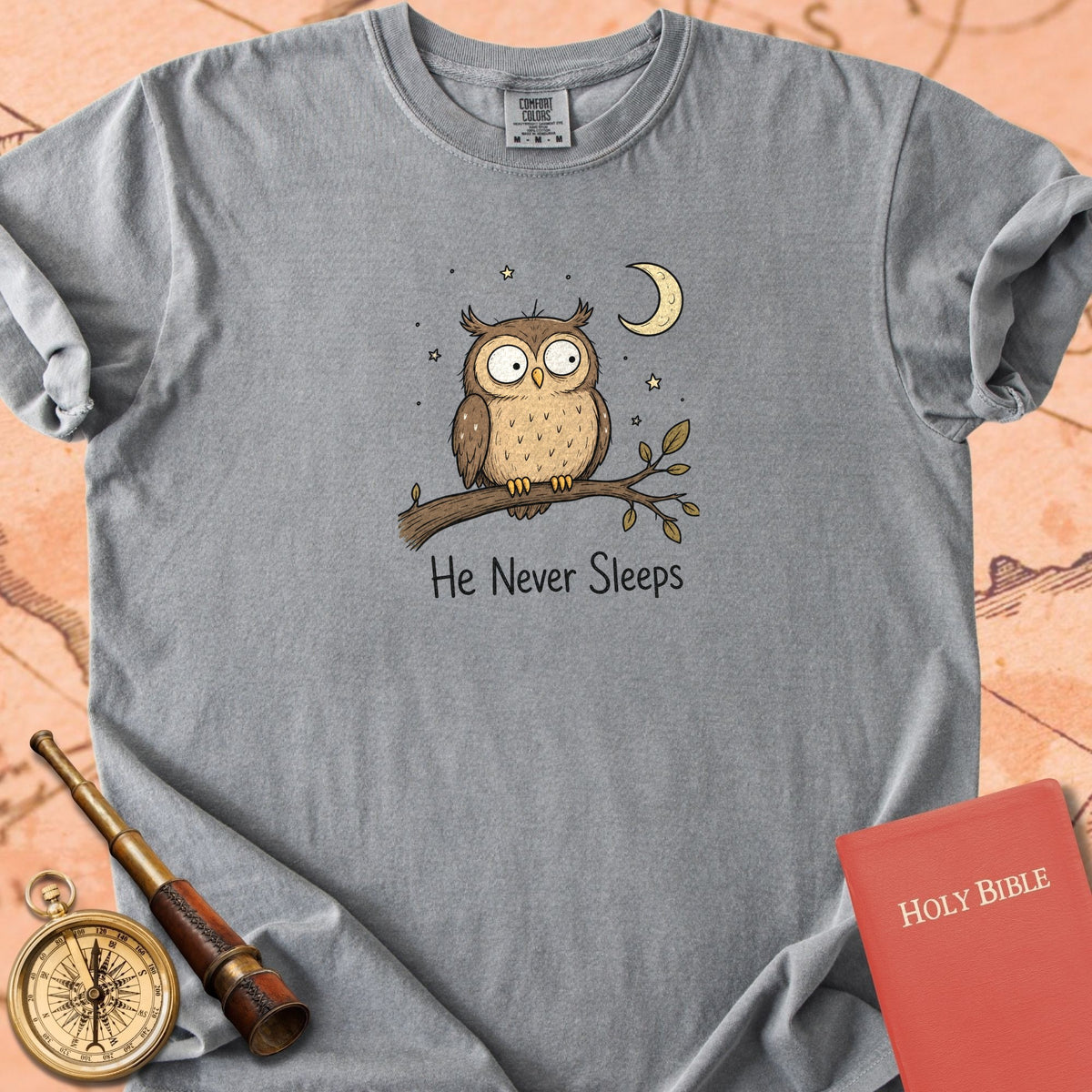 He Never Sleeps Premium T-shirt