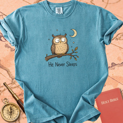 He Never Sleeps Premium T-shirt