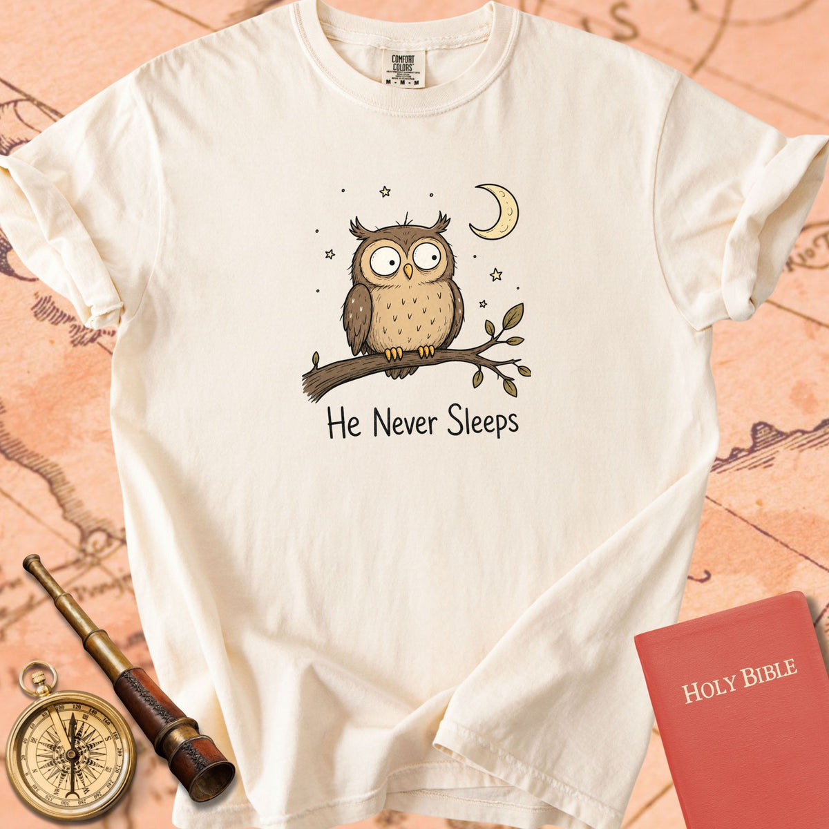 He Never Sleeps Premium T-shirt