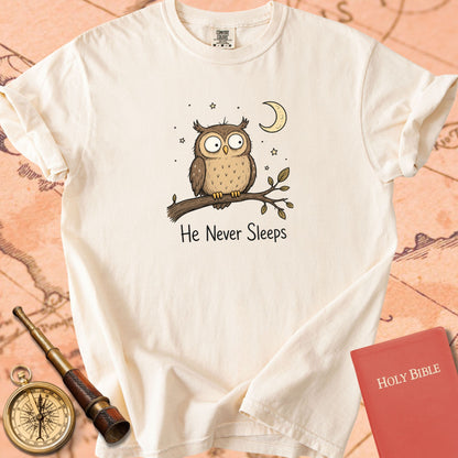 He Never Sleeps Premium T-shirt