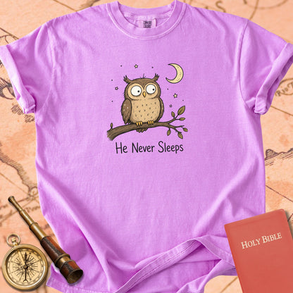 He Never Sleeps Premium T-shirt