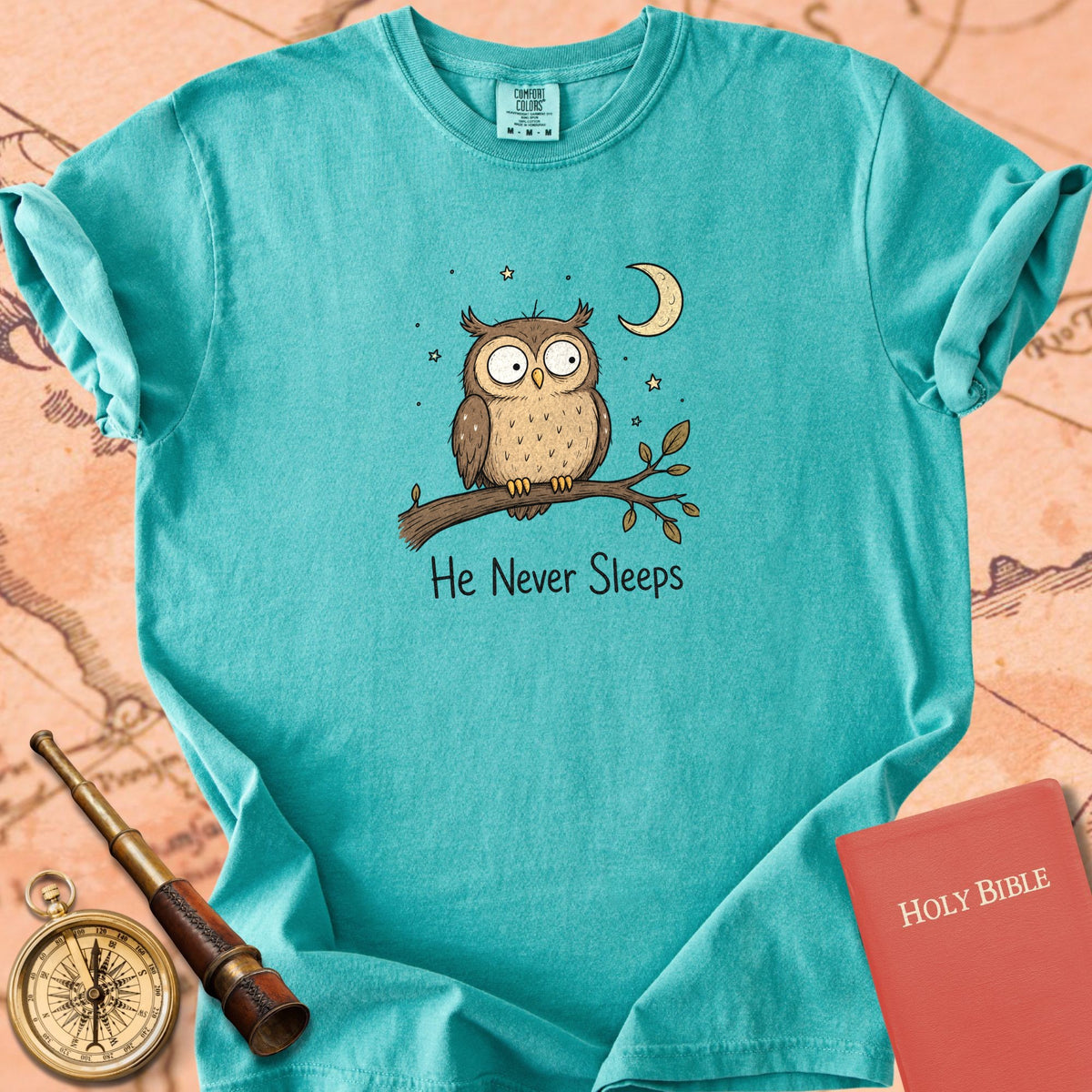 He Never Sleeps Premium T-shirt