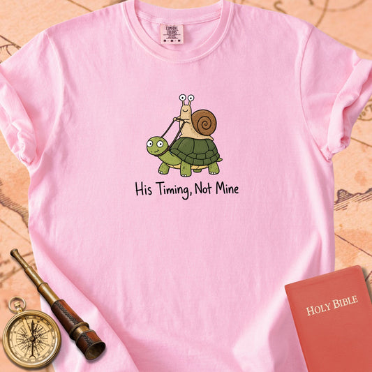 His Timing, Not Mine Premium T-shirt