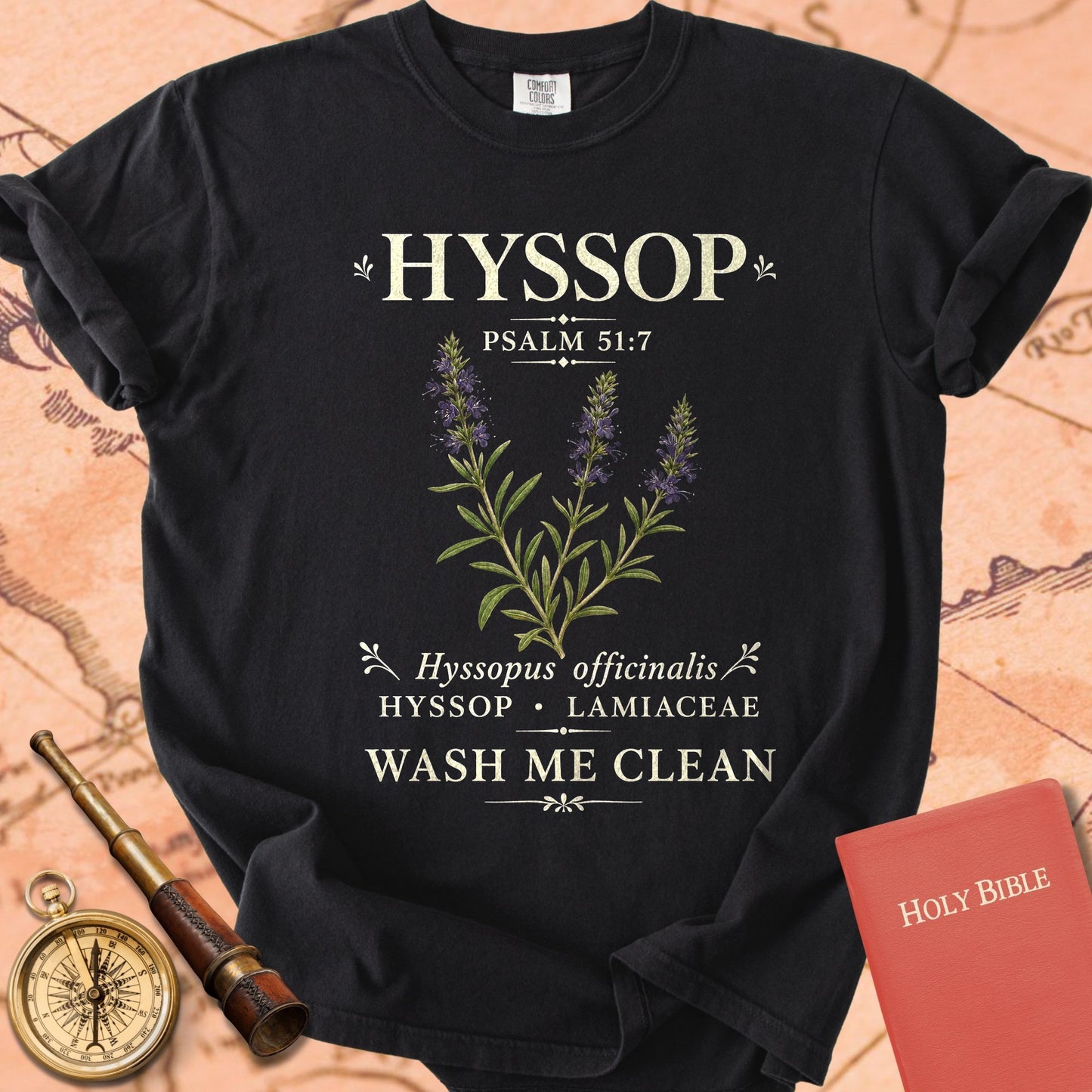 Hyssop Psalm 51:7 Premium T-shirt