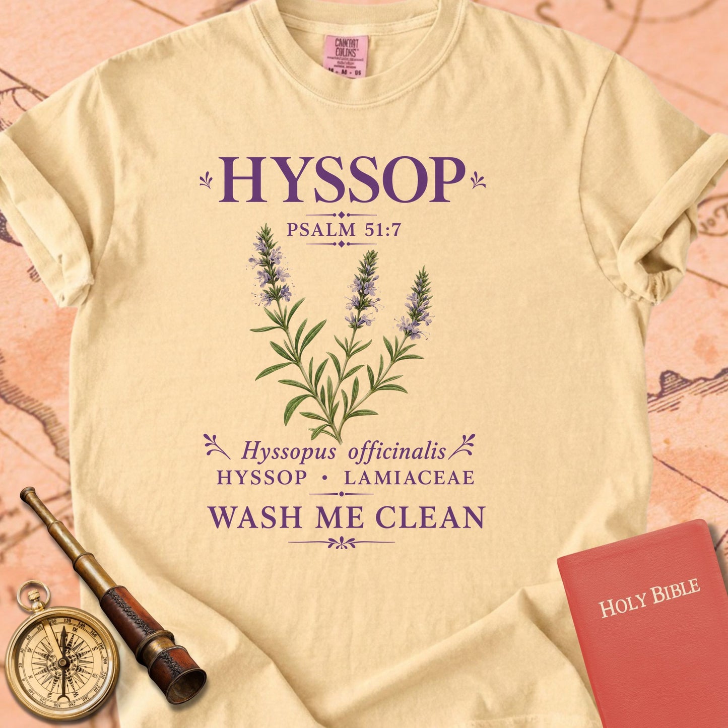 Hyssop Psalm 51:7 Premium T-shirt