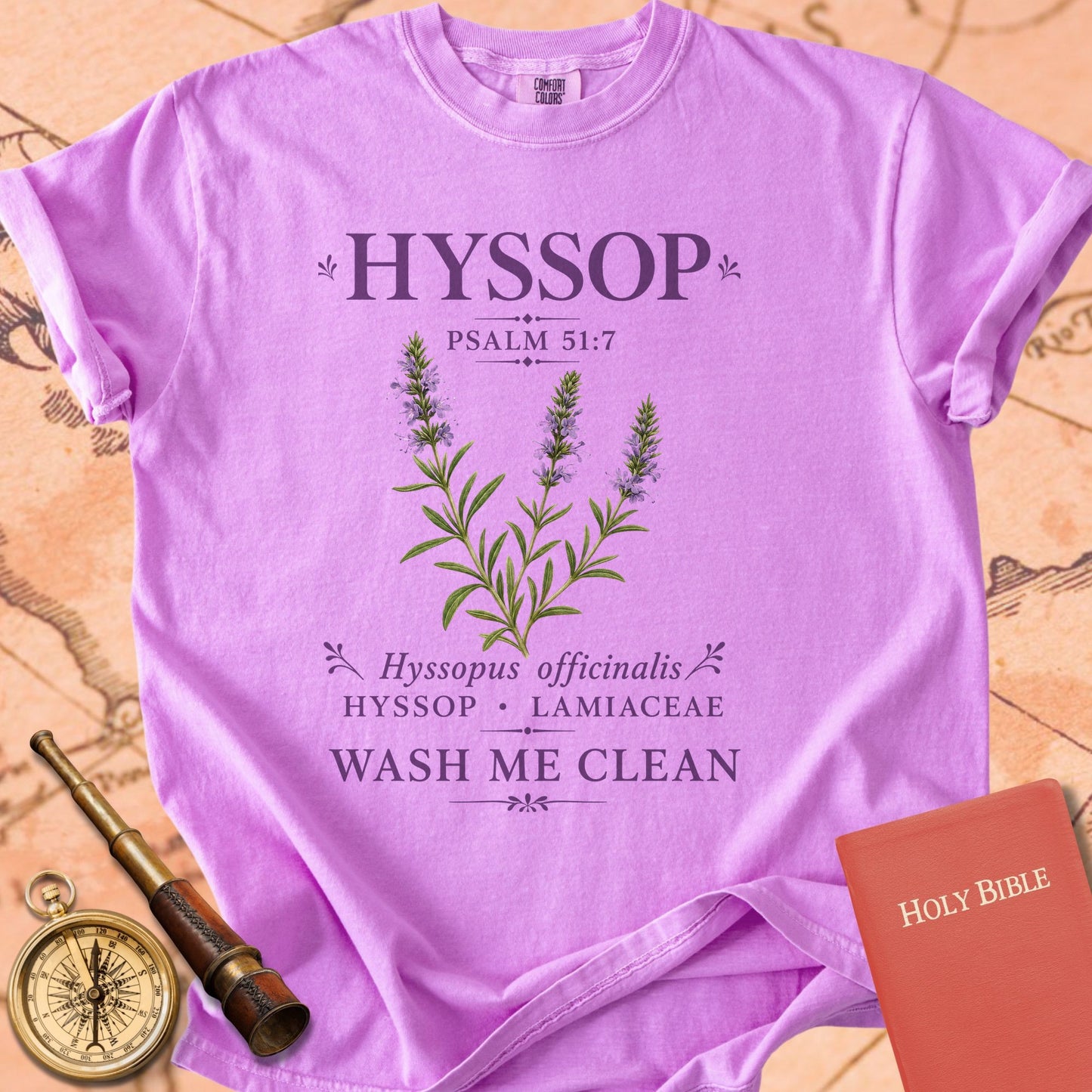 Hyssop Psalm 51:7 Premium T-shirt