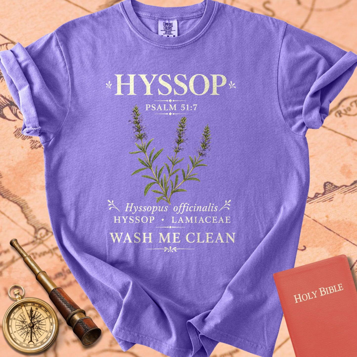 Hyssop Psalm 51:7 Premium T-shirt