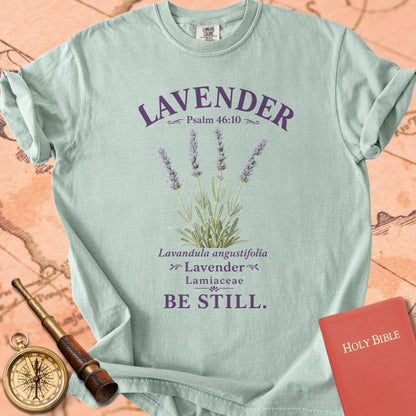 Lavender Psalm 46:10 Premium T-shirt