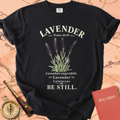 Lavender Psalm 46:10 Premium T-shirt