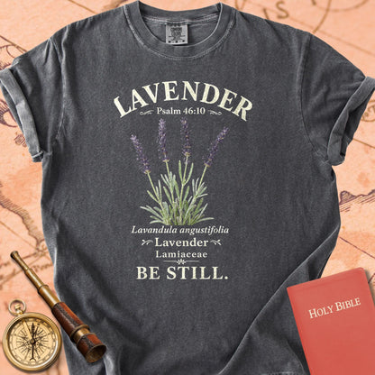 Lavender Psalm 46:10 Premium T-shirt