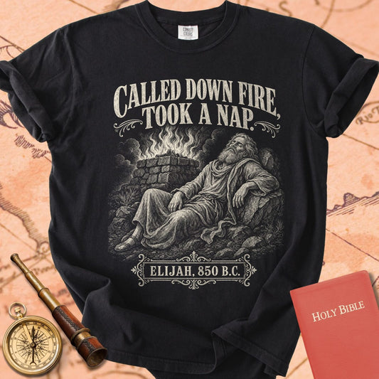 Elijah Called Down Fire Took a Nap Premium T-shirt