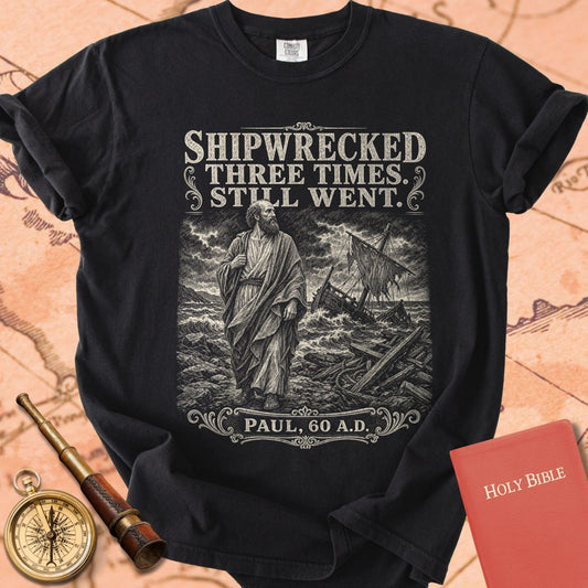 Paul Shipwrecked Three Times Still Went Premium T-shirt