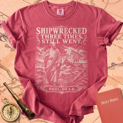 Paul Shipwrecked Three Times Still Went Premium T-shirt