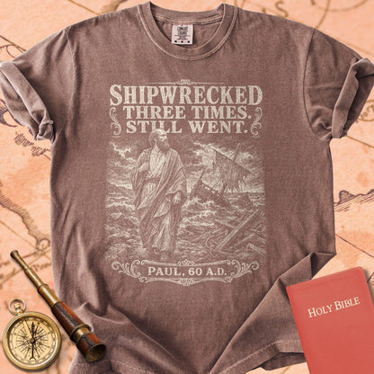 Paul Shipwrecked Three Times Still Went Premium T-shirt