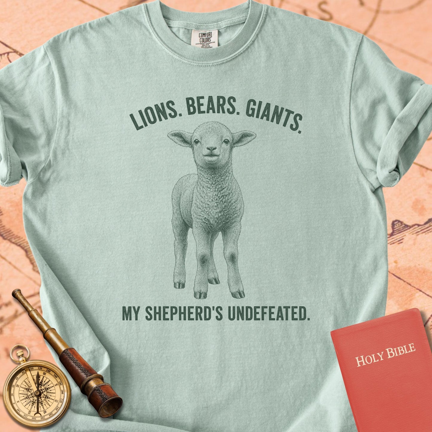 Lions. Bears. Giants. My Shepherd's Undefeated. Premium T-shirt