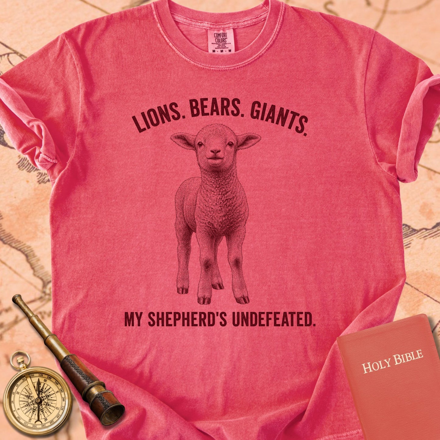 Lions. Bears. Giants. My Shepherd's Undefeated. Premium T-shirt
