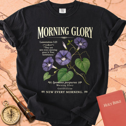 Morning Glory Botanical Bible Verse Premium T-shirt