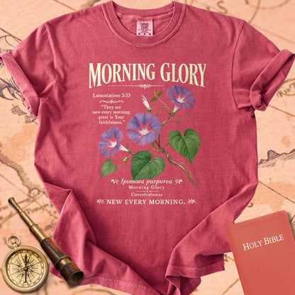 Morning Glory Botanical Bible Verse Premium T-shirt