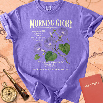 Morning Glory Botanical Bible Verse Premium T-shirt