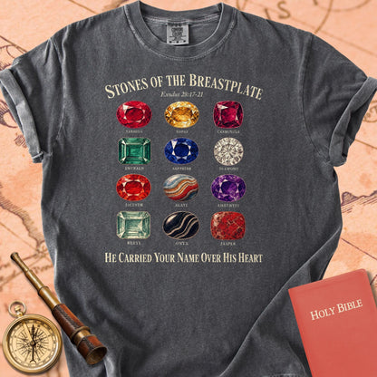 Stones of the Breastplate "He Carried Your Name Over His Heart" | Exodus 28 Tee