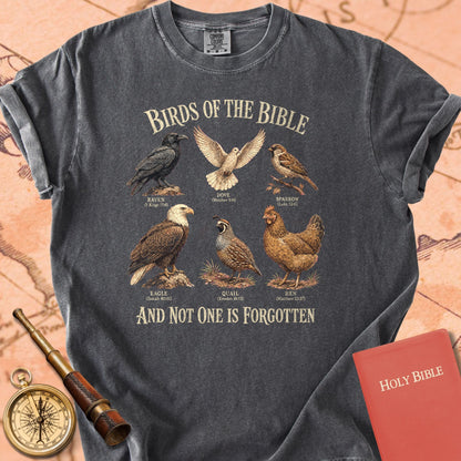 Birds of the Bible "And Not One Is Forgotten" | Luke 12:6 Christian Tee