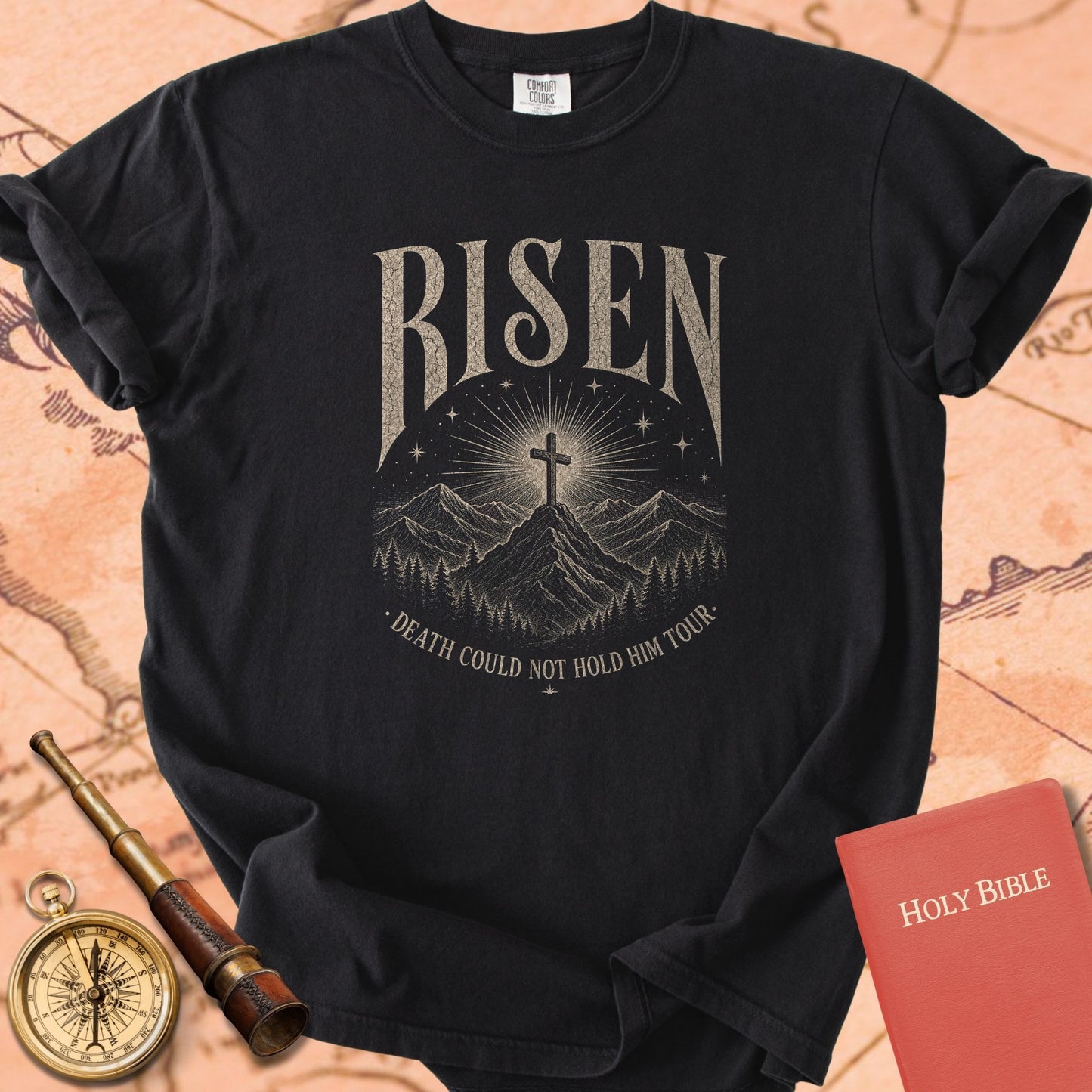 Risen — Death Could Not Hold Him Premium T-shirt