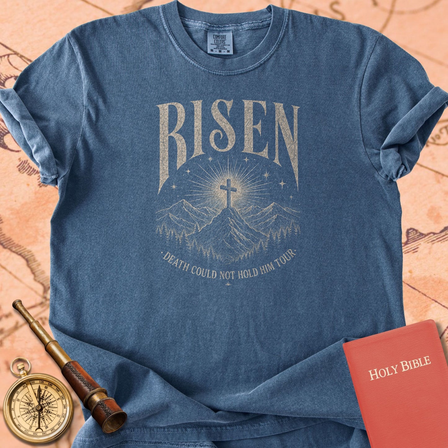 Risen — Death Could Not Hold Him Premium T-shirt